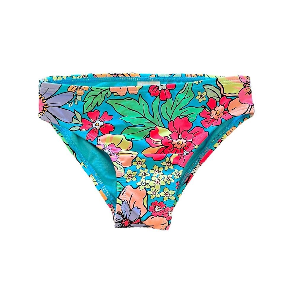 Beach Lingo Toddler Blue Floral Bikini Bottoms 3T